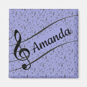 Imán Musical Negro personalizado  