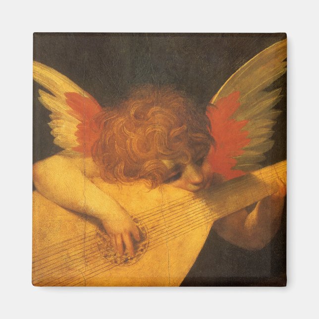 Imán Musician Angel Playing Lute by Rosso Fiorentino (Frente)