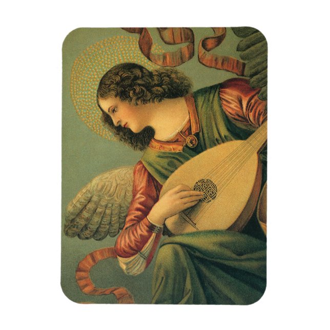 Imán Músico Ángel, Melozzo da Forli, arte renacentista (Vertical)