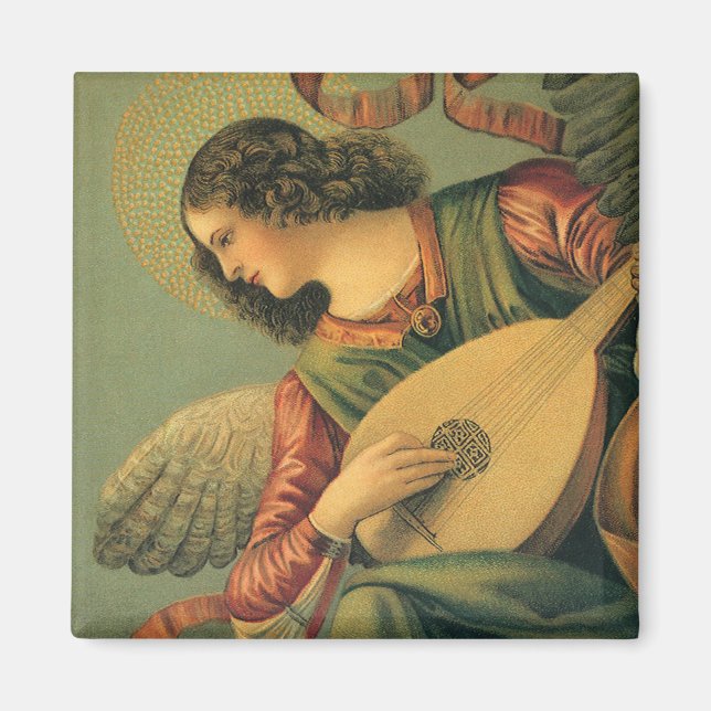 Imán Músico Ángel, Melozzo da Forli, arte renacentista (Frente)