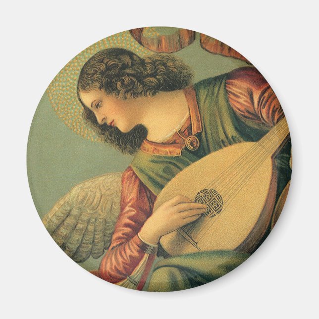Imán Músico Ángel, Melozzo da Forli, arte renacentista (Frente)