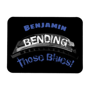 Imán Músico de humor de flexión del jugador de armonica