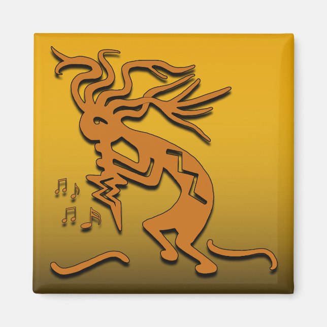 Imán Músico de Kokopelli (Frente)