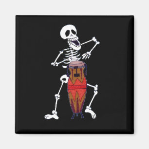 Imán Músico de Skeleton Drummer Conga jugador
