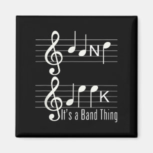 Imán Músicos Band Geek Music Notes Spelny T S