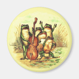 Imán Músicos de rana ventilado unen orquesta con cantan