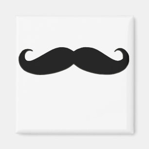 Imán Mustache negro o bigote negro para regalos diverti