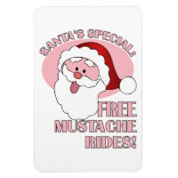Mustache Rides Magnet