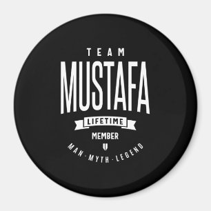 Imán Mustafa Nombre Personalizado Regalo de cumpleaños