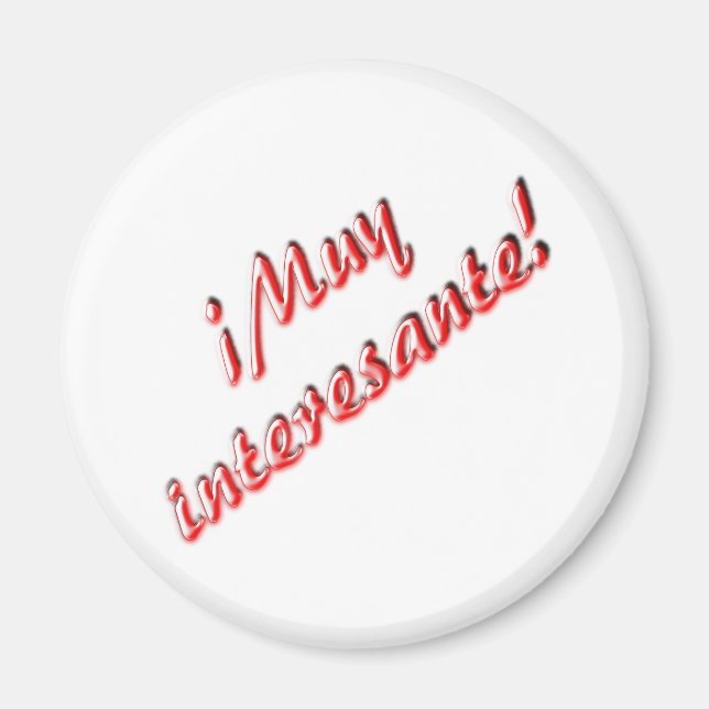 Imán Muy interesante (Frente)
