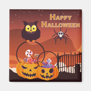 Imán Muy Lindo Diseño Feliz Halloween
