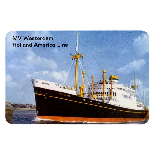 Imán MV Westerdam, Holland America Line (Horizontal)