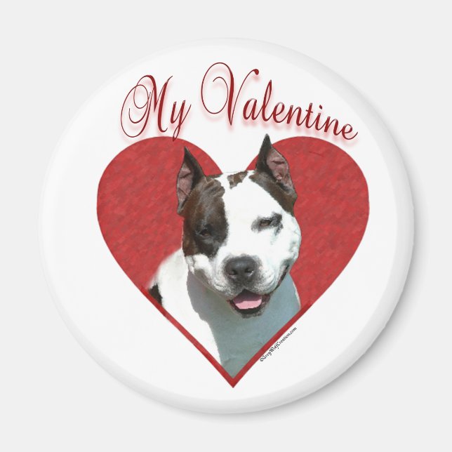Imán My AmStaff Valentine (Frente)