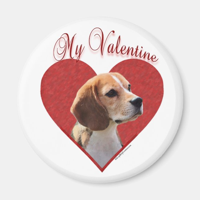 Imán My Beagle Valentine (Frente)