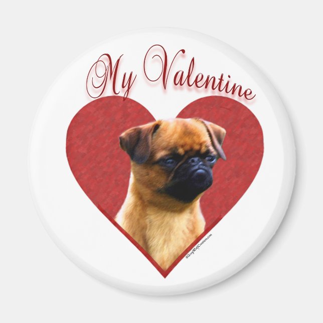 Imán My Brussels Griffon Valentine (Frente)