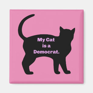 Imán My Cat is a Democrat