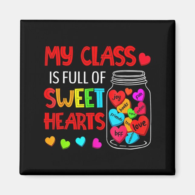 Imán My Cl Is Full Of Sweethearts Valentines Day F  (Frente)