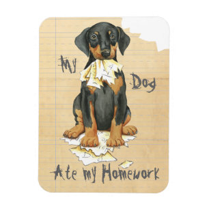 Imán My Doberman Ate My Homework
