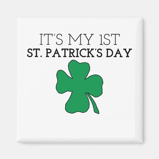 Imán My First St. Patrick's Day St. Patrick's Day Graph (Frente)