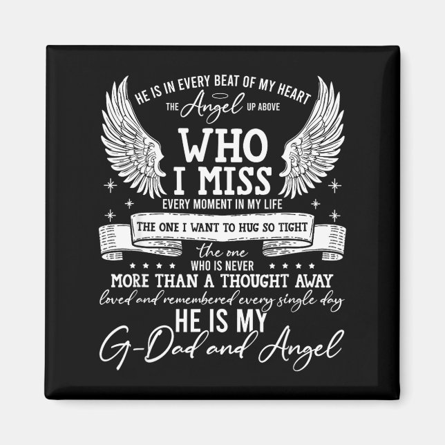 Imán My G-dad Is My Guardian Angel In Heaven, Grief To  (Frente)