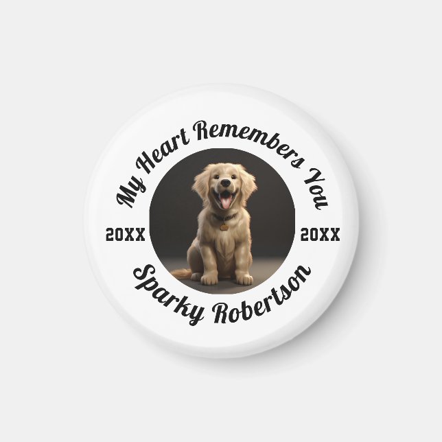 Imán My Heart Remembers You Pet Memorial (Frente)