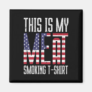 Imán My Meat Grill Shirt Us Flag Bbq Byrbecue Patriot M