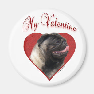 Imán My Pug Valentine