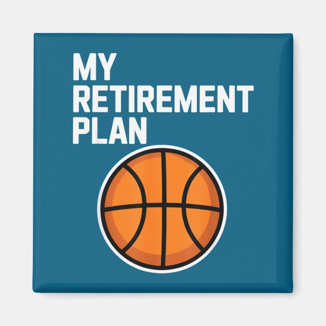 Imán My Retirement Plan Basketball Srts Lover Fan  (Frente)