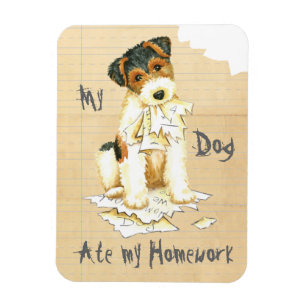 Imán My Wire Fox Terrier Se comió mi hogar