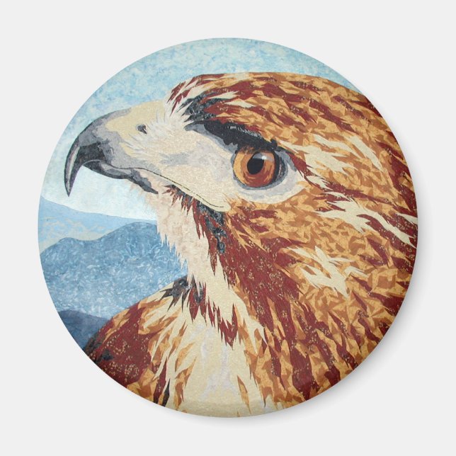 Imán Mya - Red-tail Hawk Magnet (Frente)