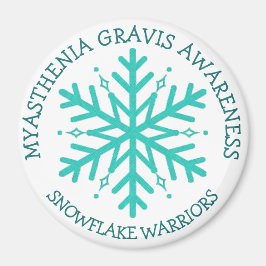 Imán Myasthenia Gravis Snowflake Warrier Magnet