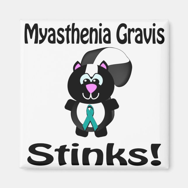 Imán Myasthenia Gravis Stinks Skunk Awardian Design (Frente)