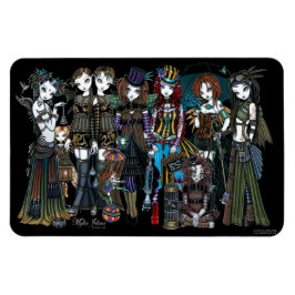 Imán Myka Jelina Art Steampunk Tribal Fairies Magnet