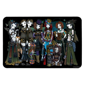 Imán Myka Jelina Art Steampunk Tribal Fairies Magnet
