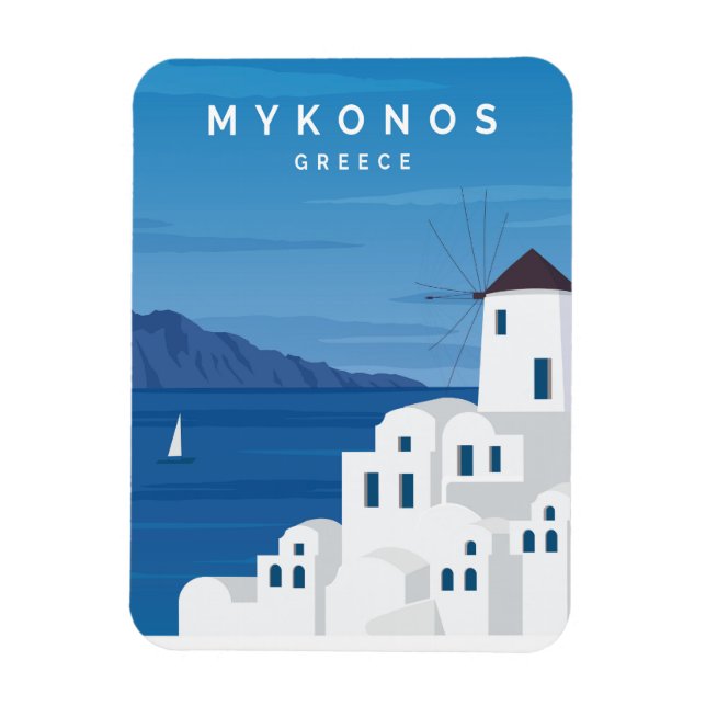 Imán Mykonos Grecia (Vertical)