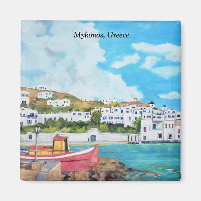 Imán Mykonos, Grecia - Magnet (Frente)