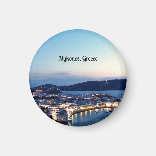 Imán Mykonos, panorama de Grecia (Frente)