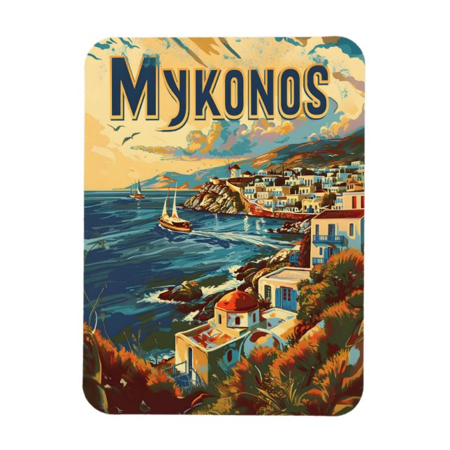 Imán Mykonos Vintage (Vertical)
