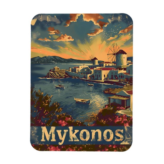 Imán Mykonos Vintage (Vertical)