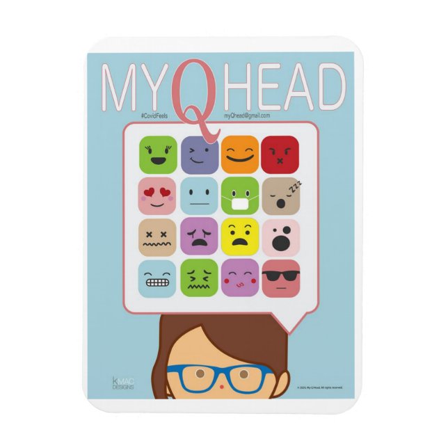 Imán MyQHead Magnet (Vertical)