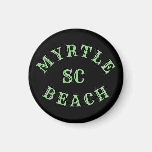 Imán Myrtle Beach, botón de Carolina del Sur