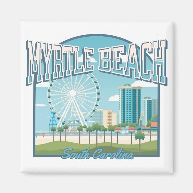 Imán Myrtle Beach, Carolina del Sur (Frente)