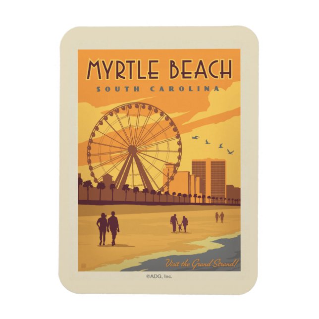 Imán Myrtle Beach | Carolina del sur (Vertical)