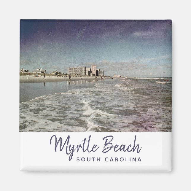 Imán Myrtle Beach South Carolina Vintage (Frente)