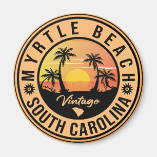 Imán Myrtle Beach South Carolina - Vintage Souvenir de