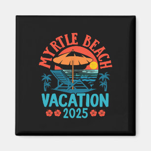 Imán Myrtle Beach Vacation 2025 Souvenir Matching Famil