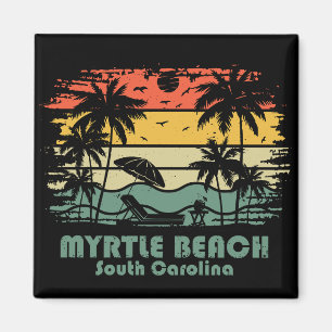 Imán Myrtle Beach Vintage Carolina del Sur