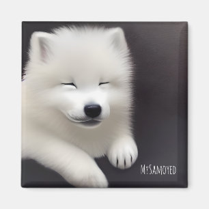Imán MySamoyed Personalized Gift Idea Cute Samoyed