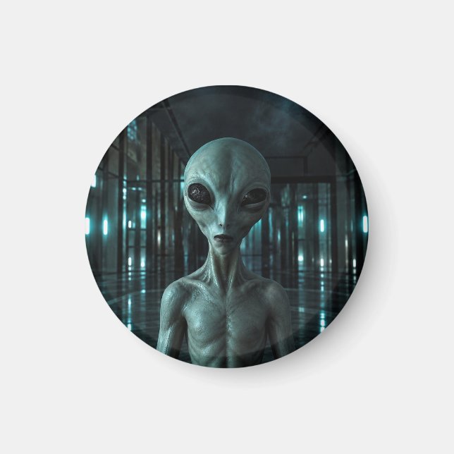 Imán Mysterious Grey Alien (Frente)