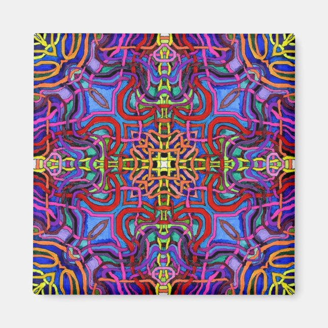 Imán Mystic Lattice Mandala (Frente)